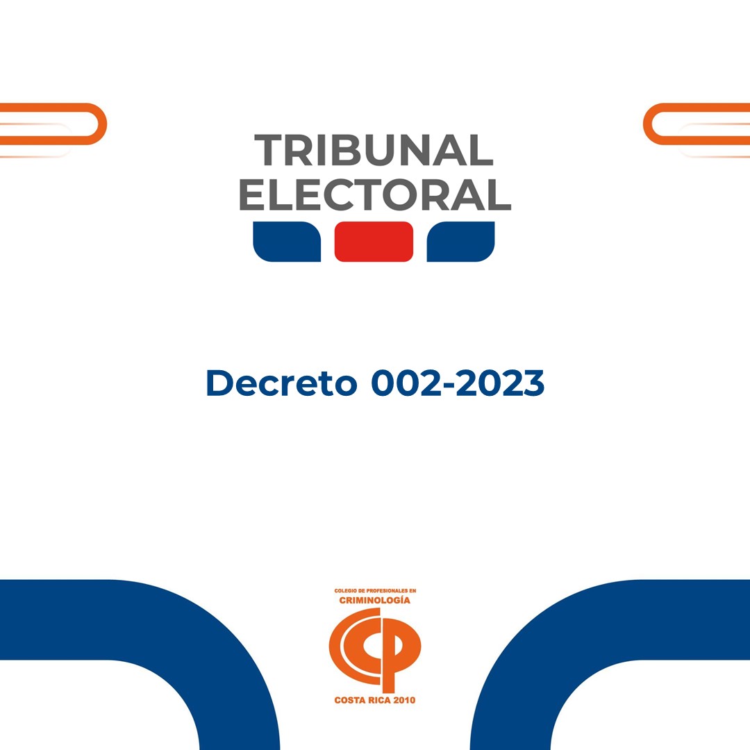 Tribunal Electoral – Decreto 002-2023